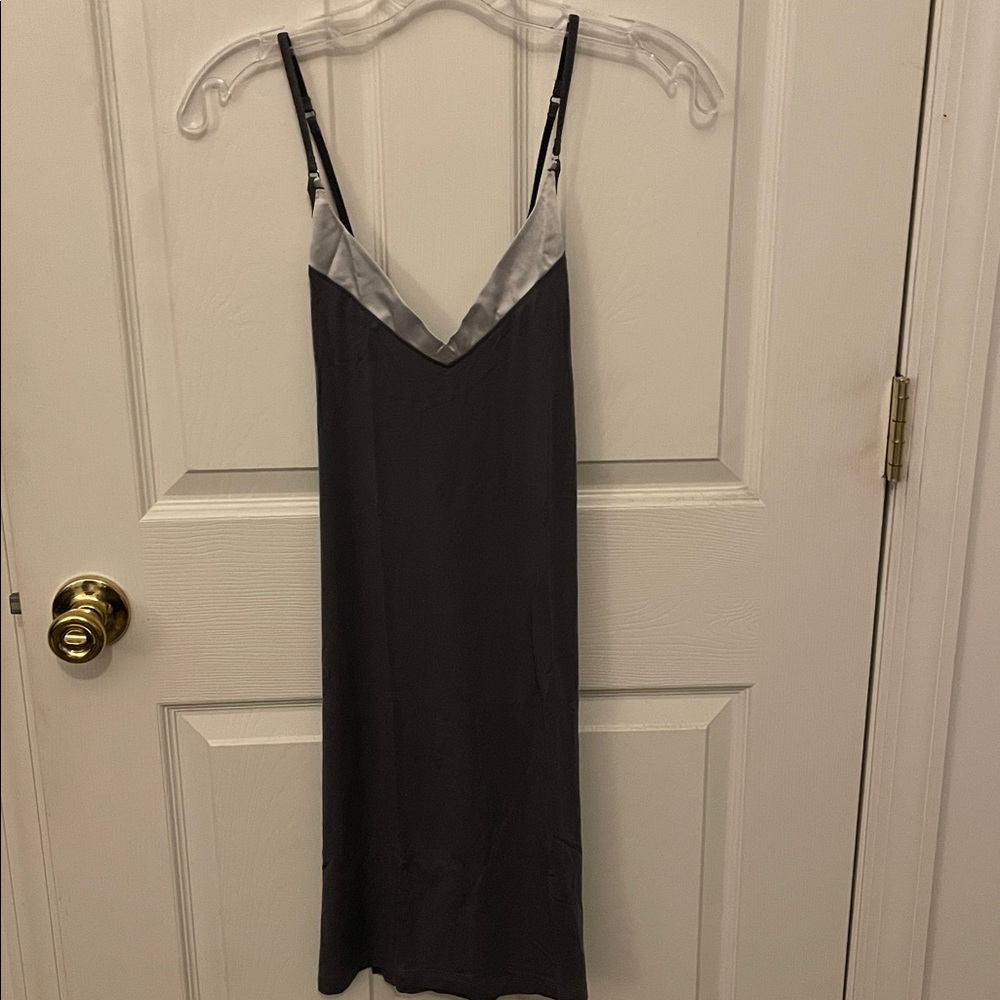 Calvin Klein Black and Gray Chemise
